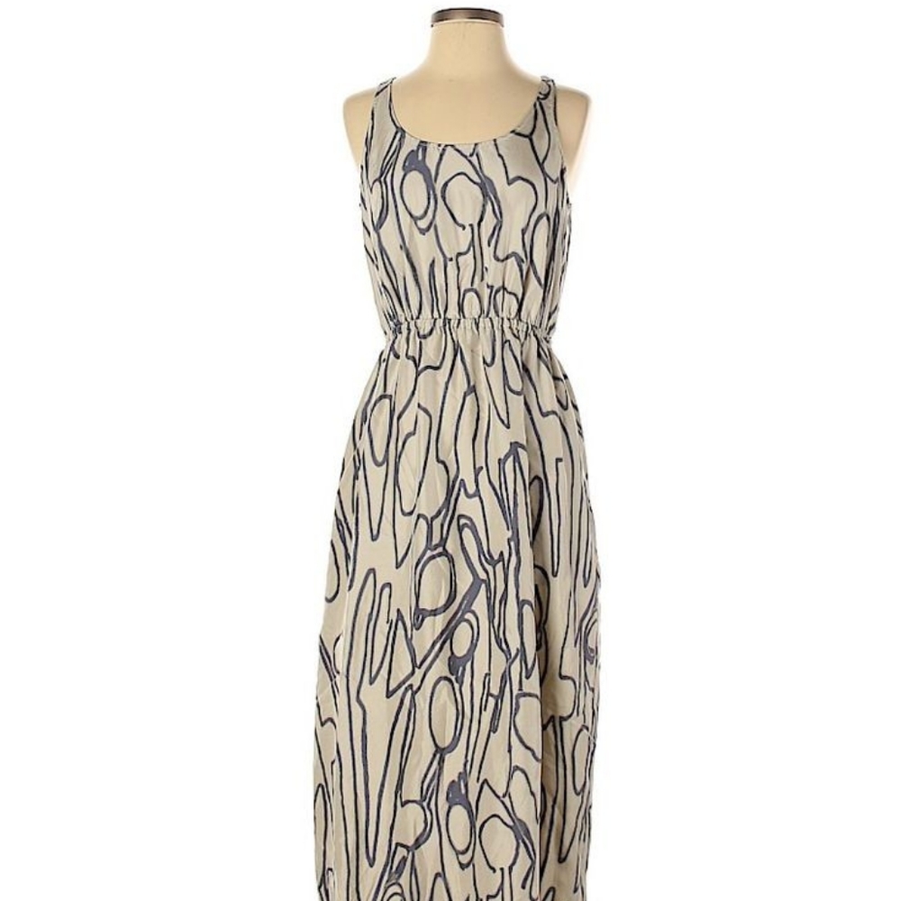 Club Monaco silk sleeveless maxi dress